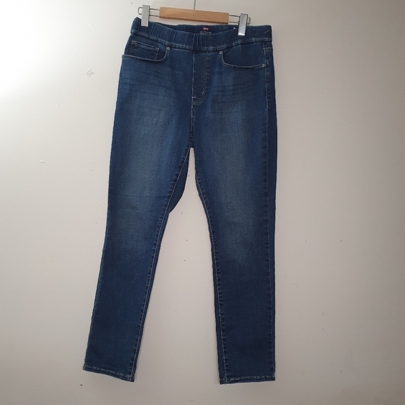 Levi's Pull On Skinny Washed Blue Jeans Size 10 - Picture 1 of 7